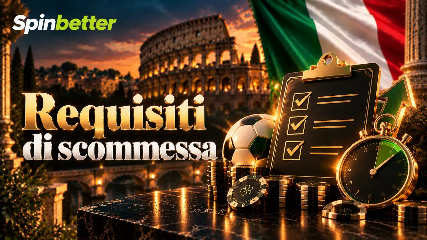 Requisito di puntata del bonus di benvenuto SpinBetter mostrato nel conto