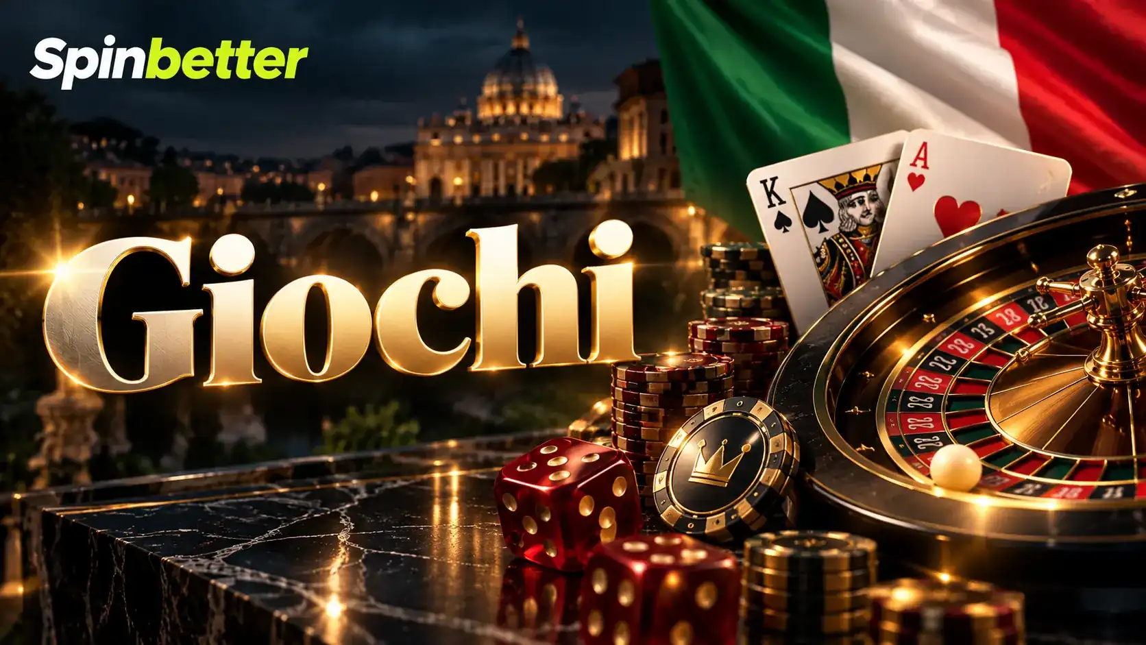 Lobby dei giochi di SpinBetter casino con le categorie slot, live e crash